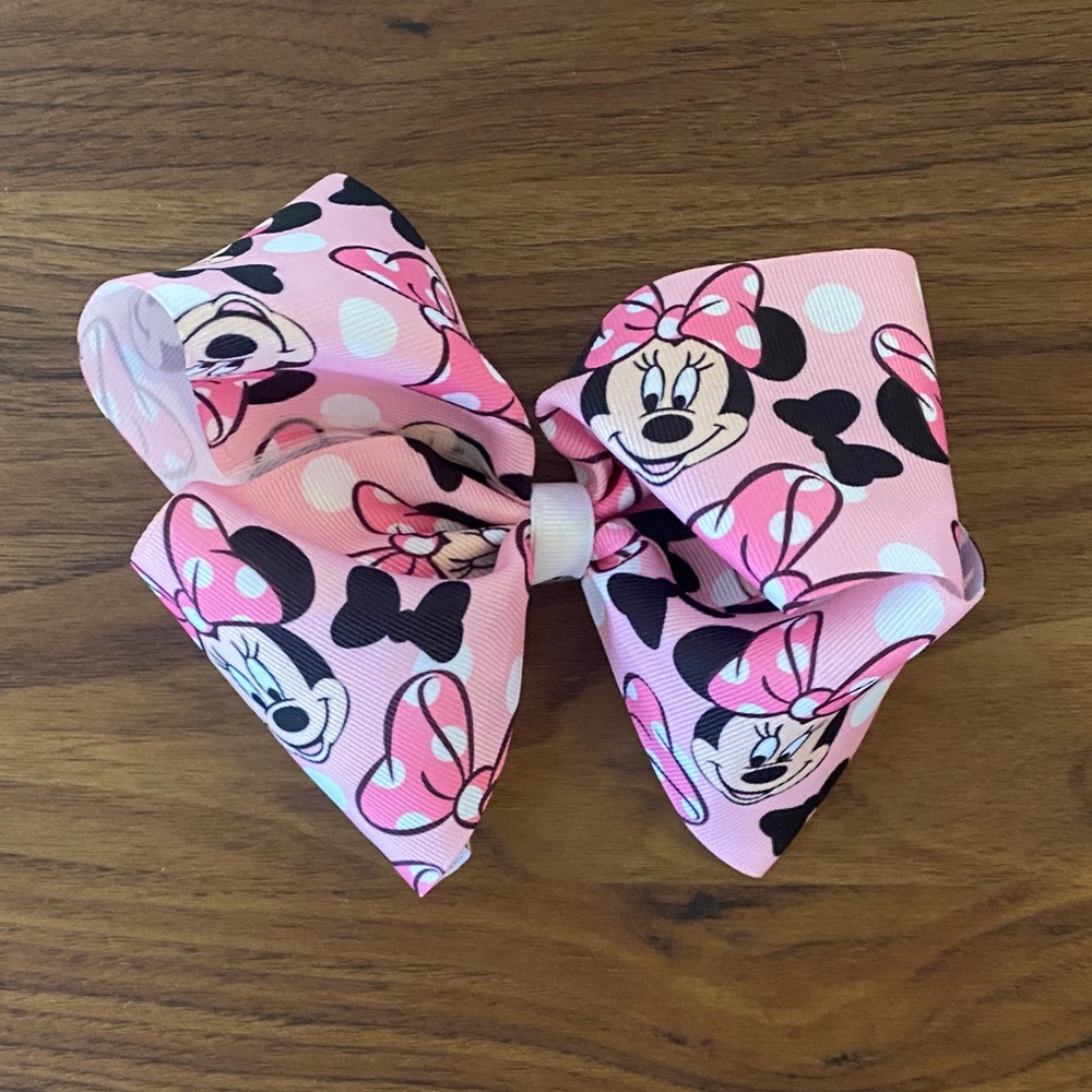 Pink Minnie Mouse Hair Bow